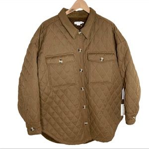 Good American quilted shacket. Size 1/2
